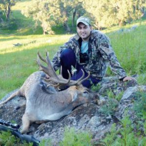 Michael Pizzata with a nice stag taken earlier in the rut from the same area.