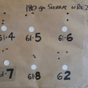 The six loads tested separated by 0.1gn.