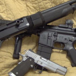 If it's gotta be three, can it be these? 3-Gun Match competition, using tactical-style firearms, has become a very popular sport in the US with big prizemoney