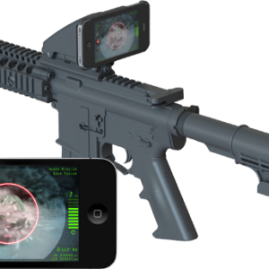 The Inteliscope mounts an iPhone to your rifle as a scope, with an app providing a range of features.
