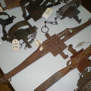 Darol Walsgott is selling his collection of rabbit and dingo traps.