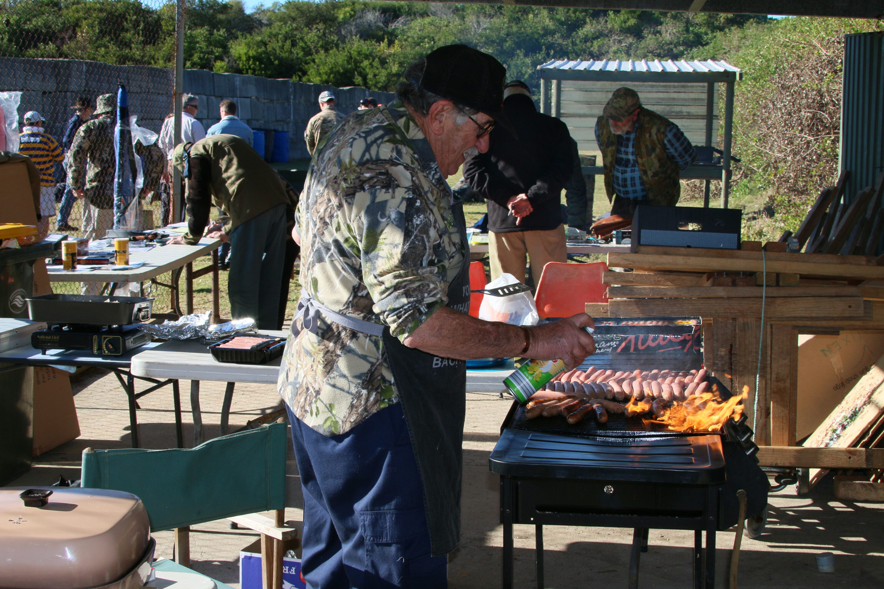 Dick shuffling and burning sausages