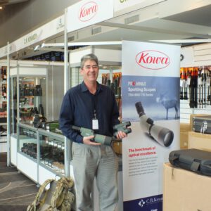 Victor Jettins, from CR Kennedy, who are now distributing excellent Kowa Optics.