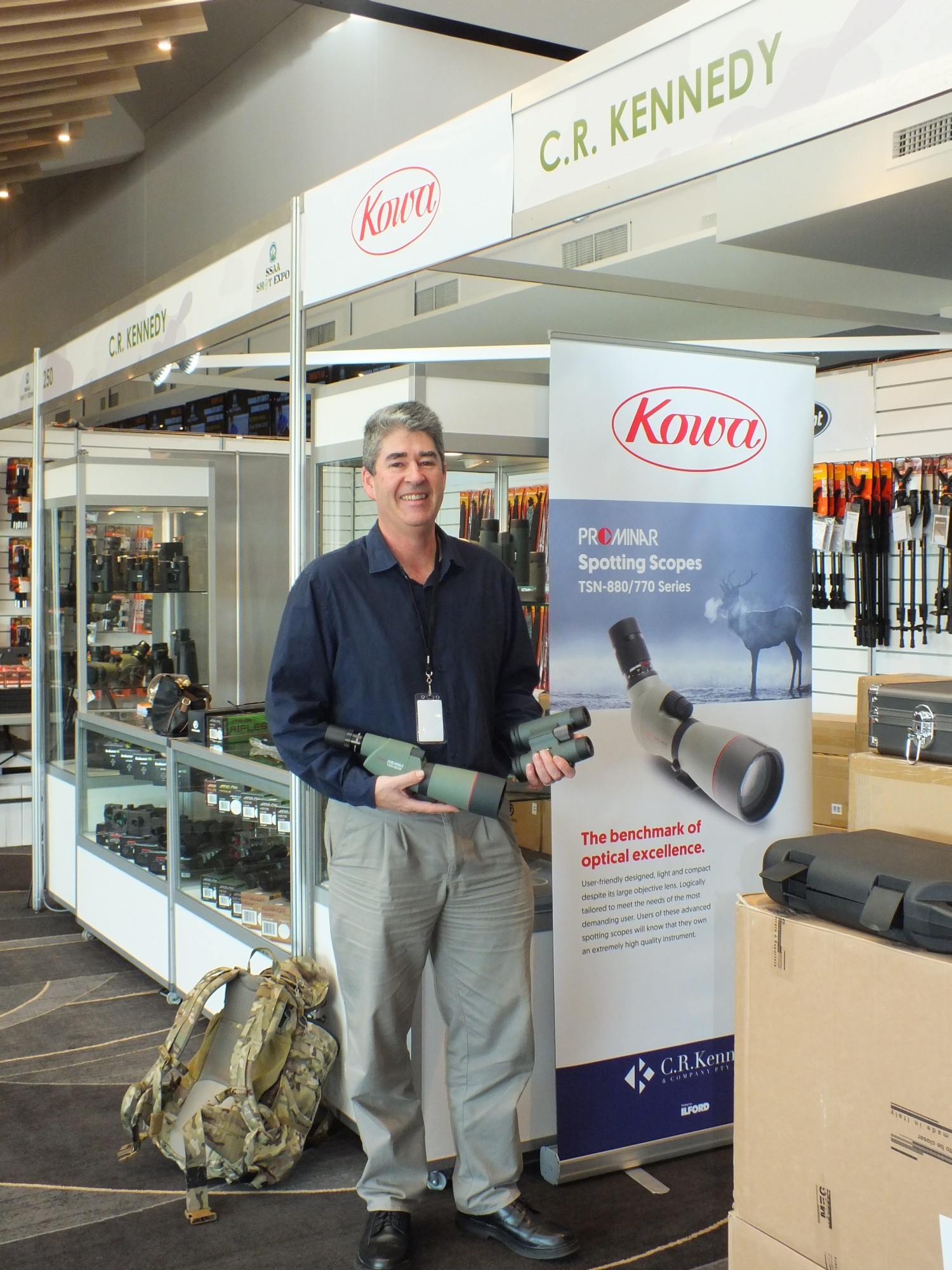 Victor Jettins, from CR Kennedy, who are now distributing excellent Kowa Optics.