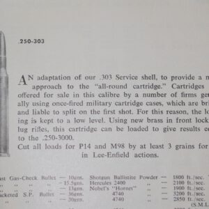 Cyril Waterworth's reloading data page for the .303-25.