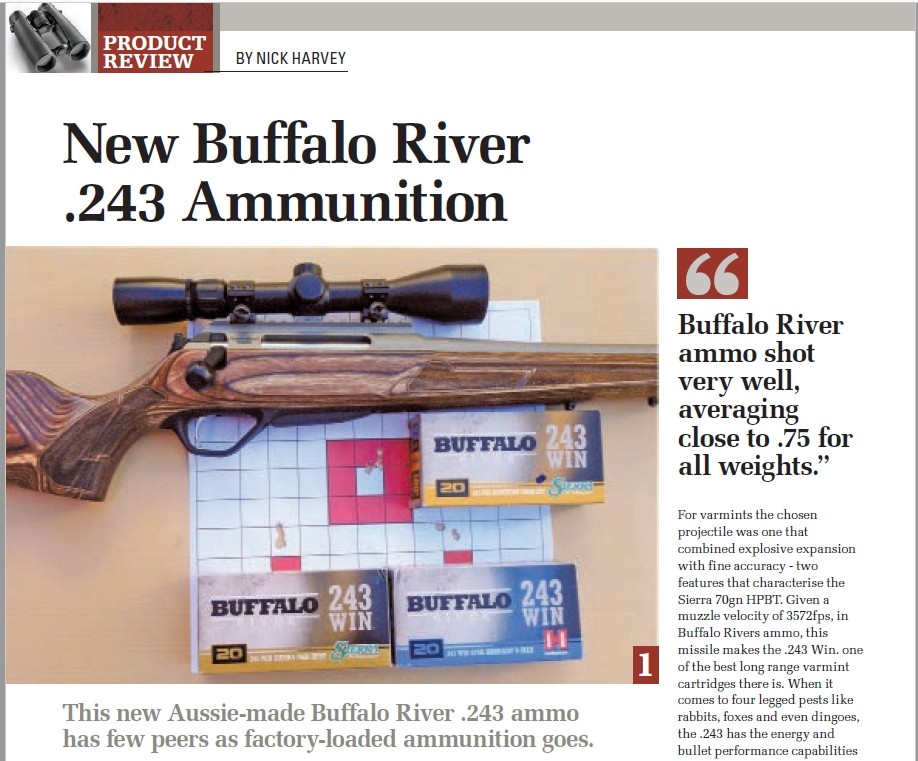 Buffalo River Review in Sporting Shooter magazine