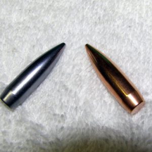 Moly-coated and naked bullets
