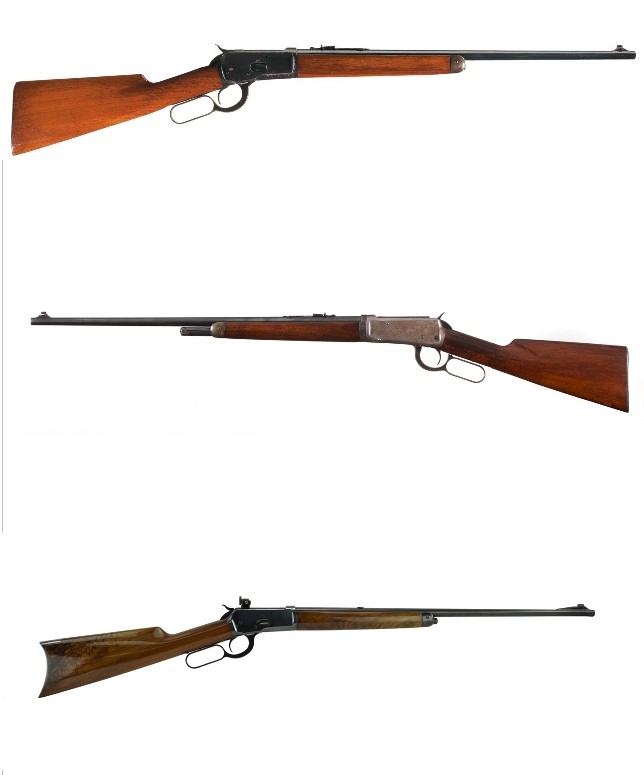 Top Winchester Model 53, middle Winchester Model 55, lowerWinchester Model 65