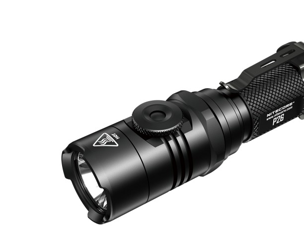 Nitecore P26 Rotary Switch allows infinitely adjustable light levels from 0.5 to 1000 lumens.