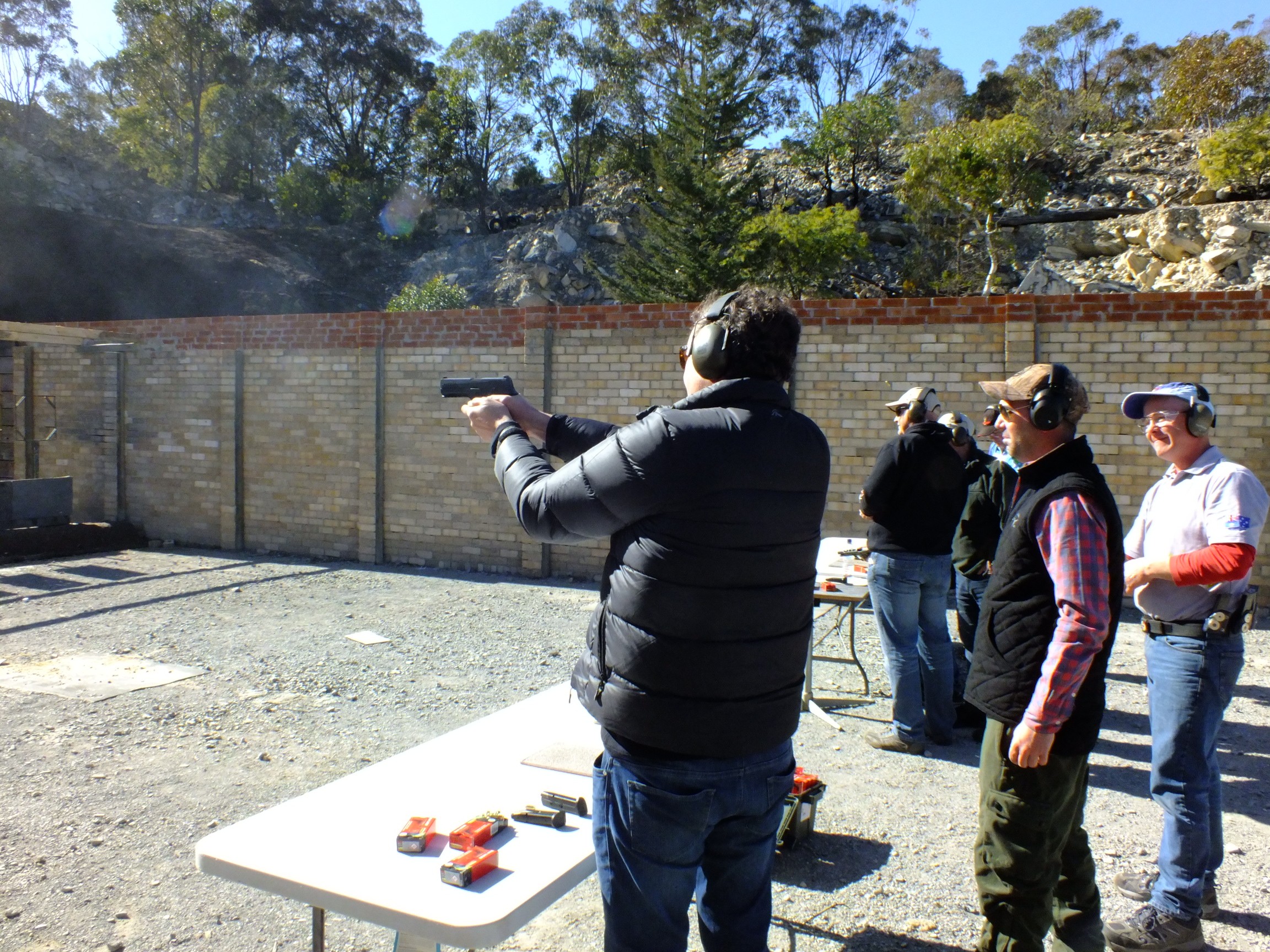 Andrew Peter making whooppee with Sig Pistol