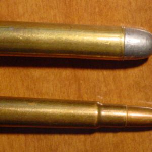 .303 British and .45-70 Government Cartridges compared.