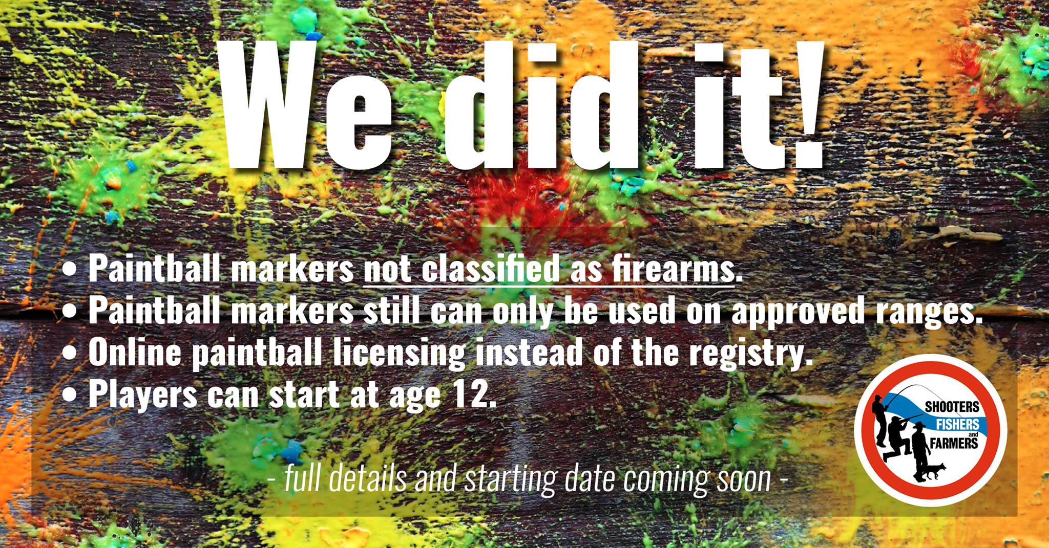 Paintball Markers No Longer Classified As Firearms Sporting Shooter   29793415 1965241453792066 9204204306482331648 O 