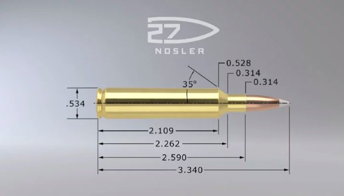 26 Nosler Rifle Cartridge