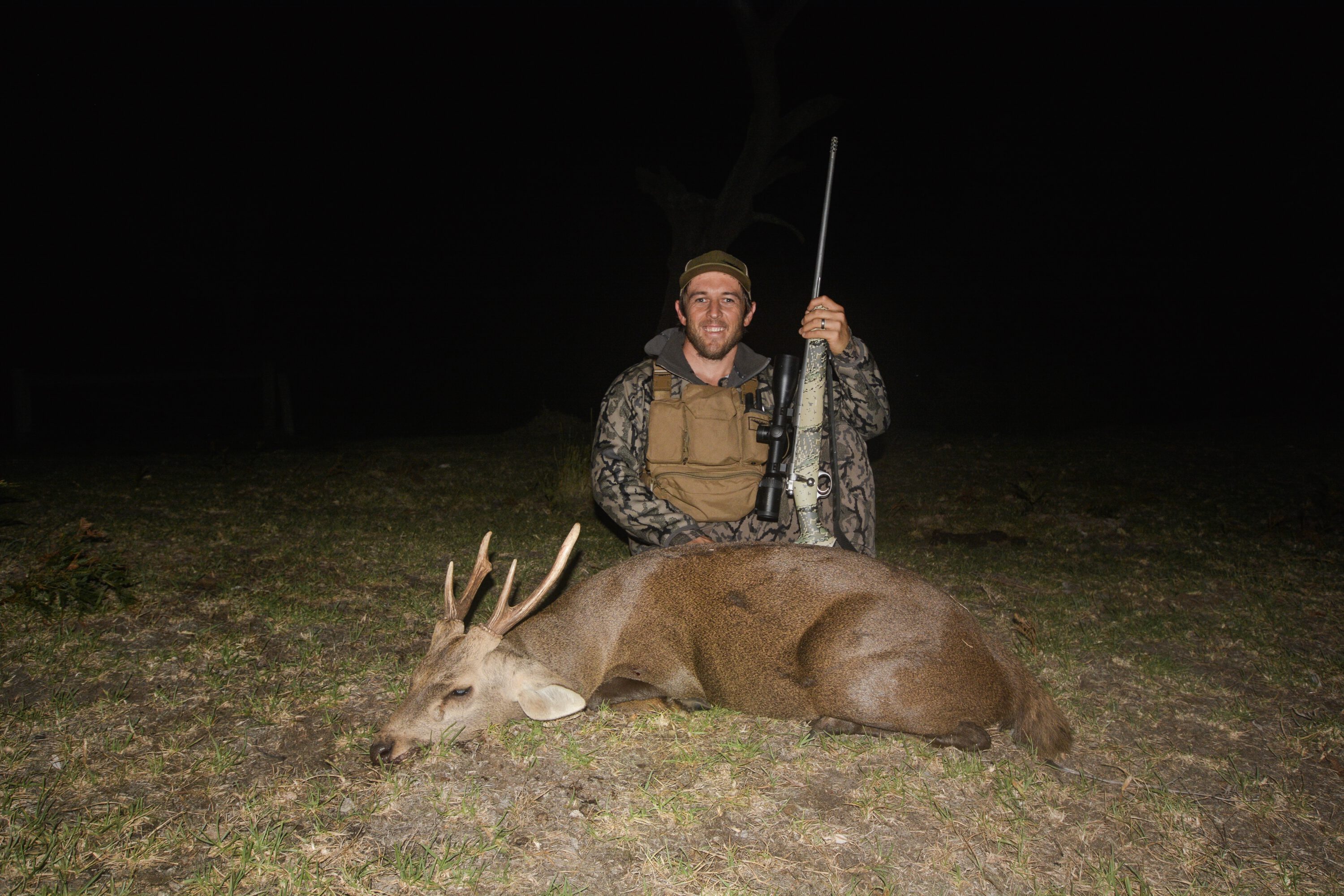 Trophy photo - Jared beaming.