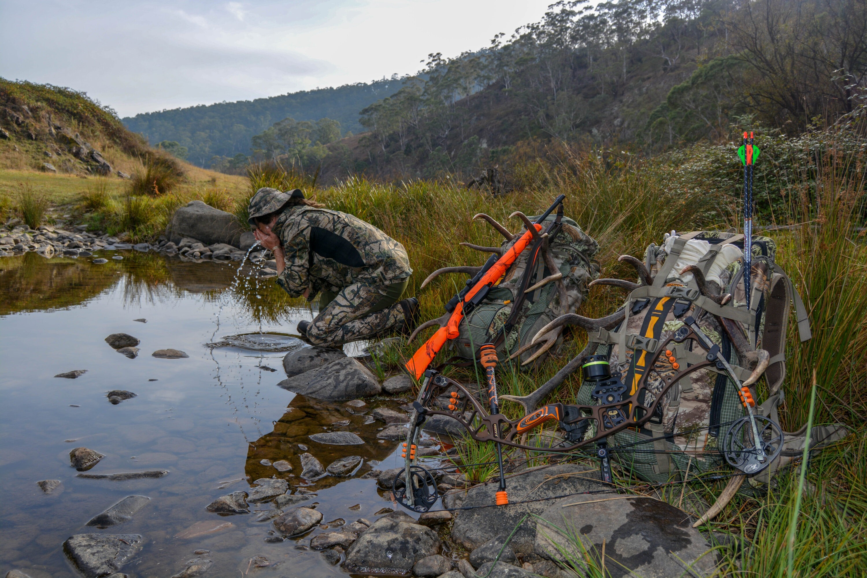 A well earned rest on the trail, maybe a time for some reflection, the mornings events playing over in your mind, the smiles at this time nearly always start from the inside and work there way out.