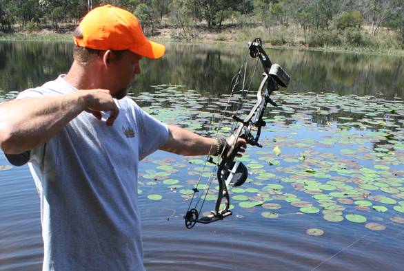 BOWFISHING SLOW MOTION Compound Bow vs Recurve Bow 