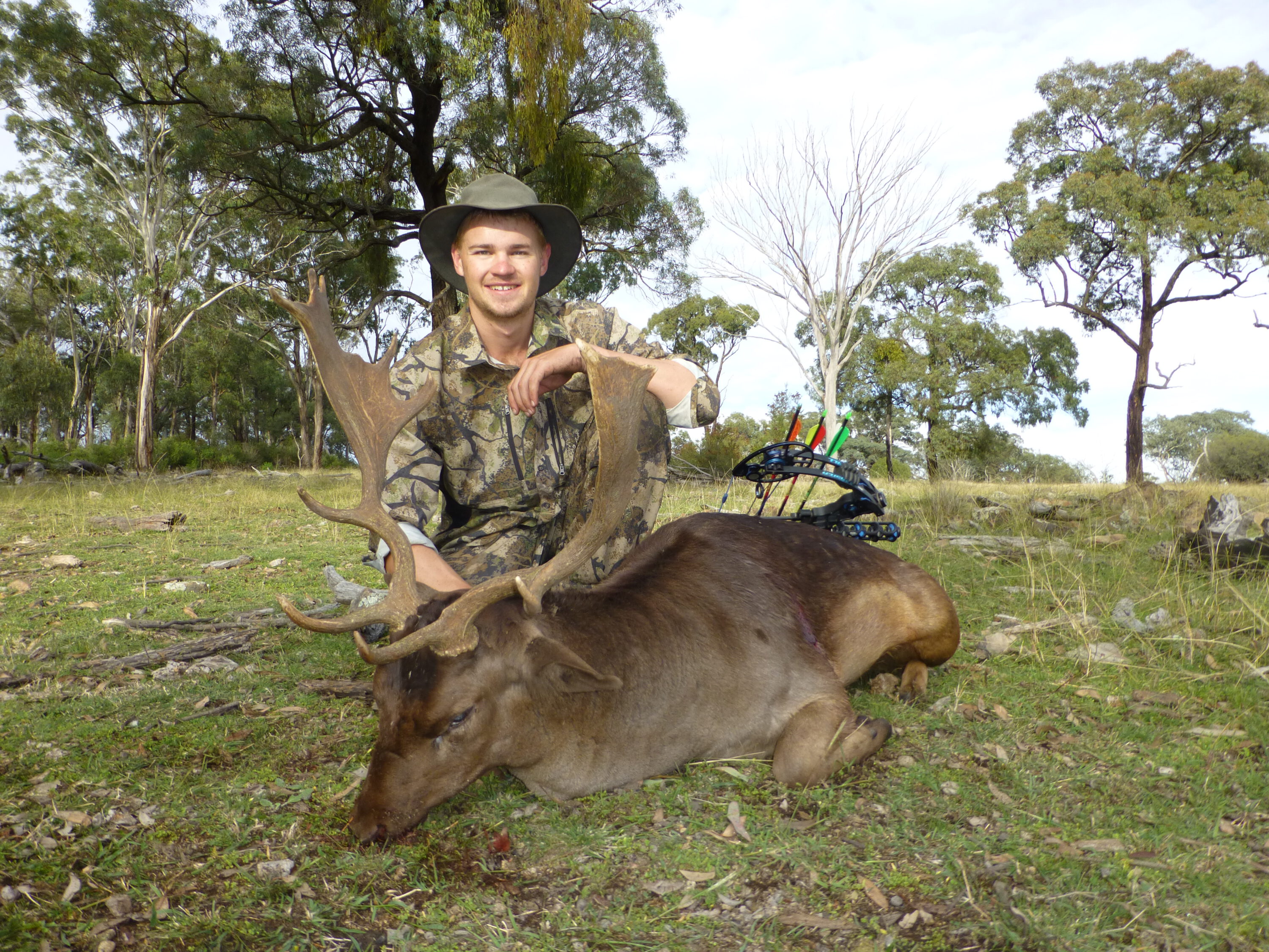 The first buck shot at ten metres as he came back to his rut pad.