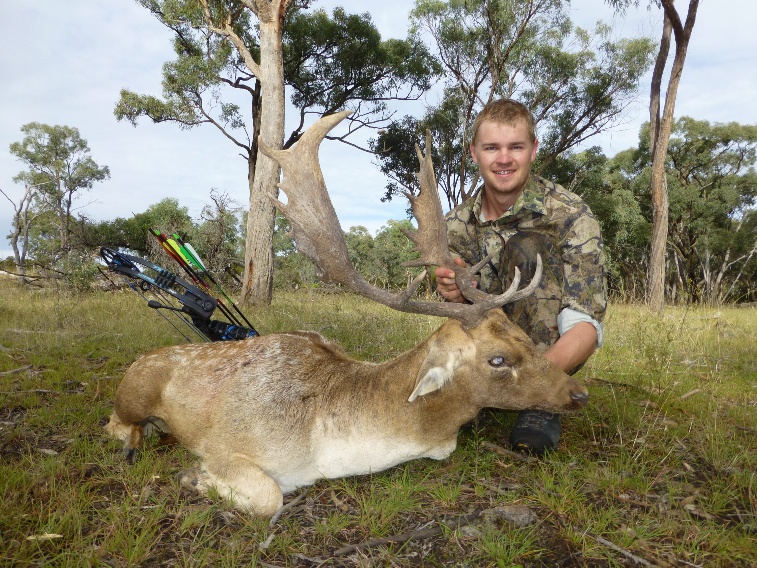 The big menil buck taken on the last day of the hunt.