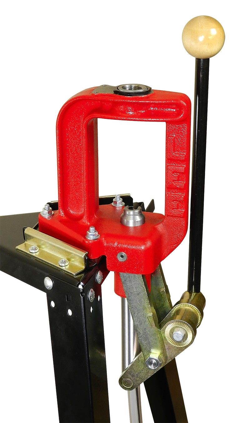 The Lee Classic Cast Reloading Press is rigid, strong and ambidextrous in operation.