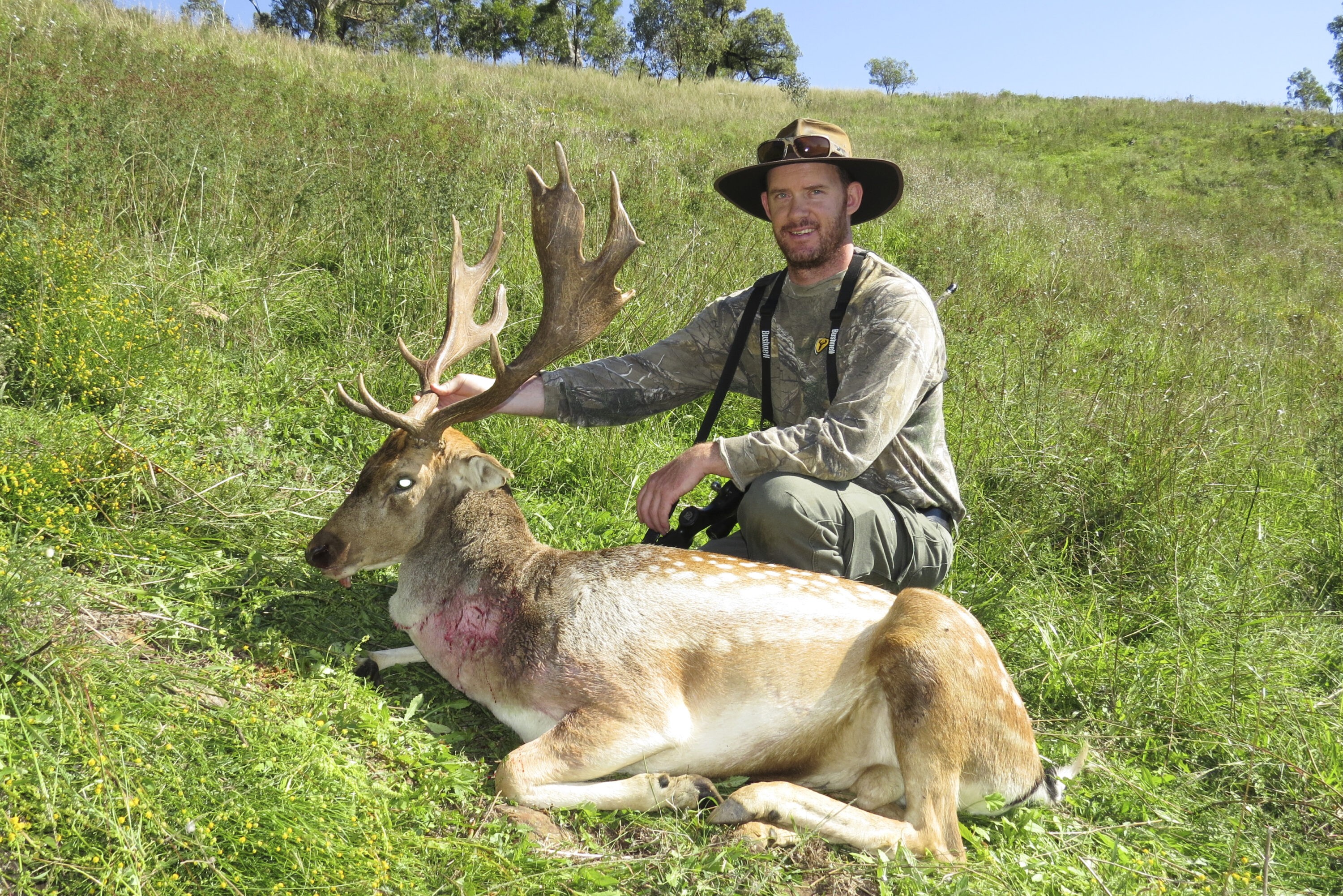 Reid's trophy from his double-back stalk.