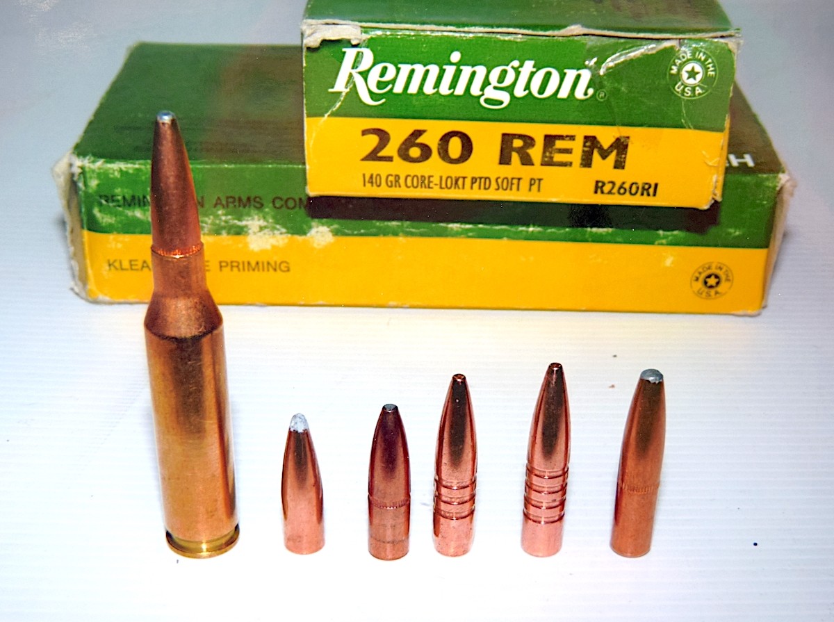 The .260 Remington can be loaded with bullets weighing from 85 to 140 grains to handle every size of quarry from varmints to big-game.