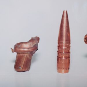 Comparison of Nosler Partition and Barnes TSX X-Bullet showing mushrooming and weight retention