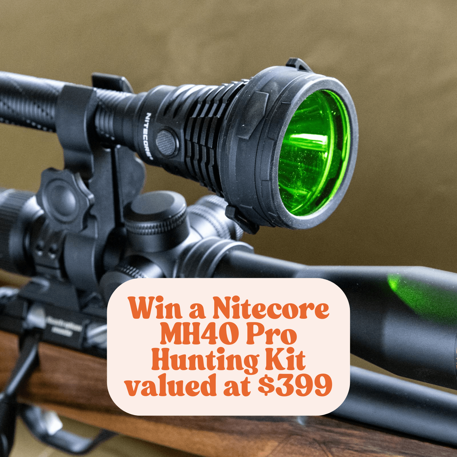 Win a Nitecore MH40 Pro Hunting Kit valued at $399!