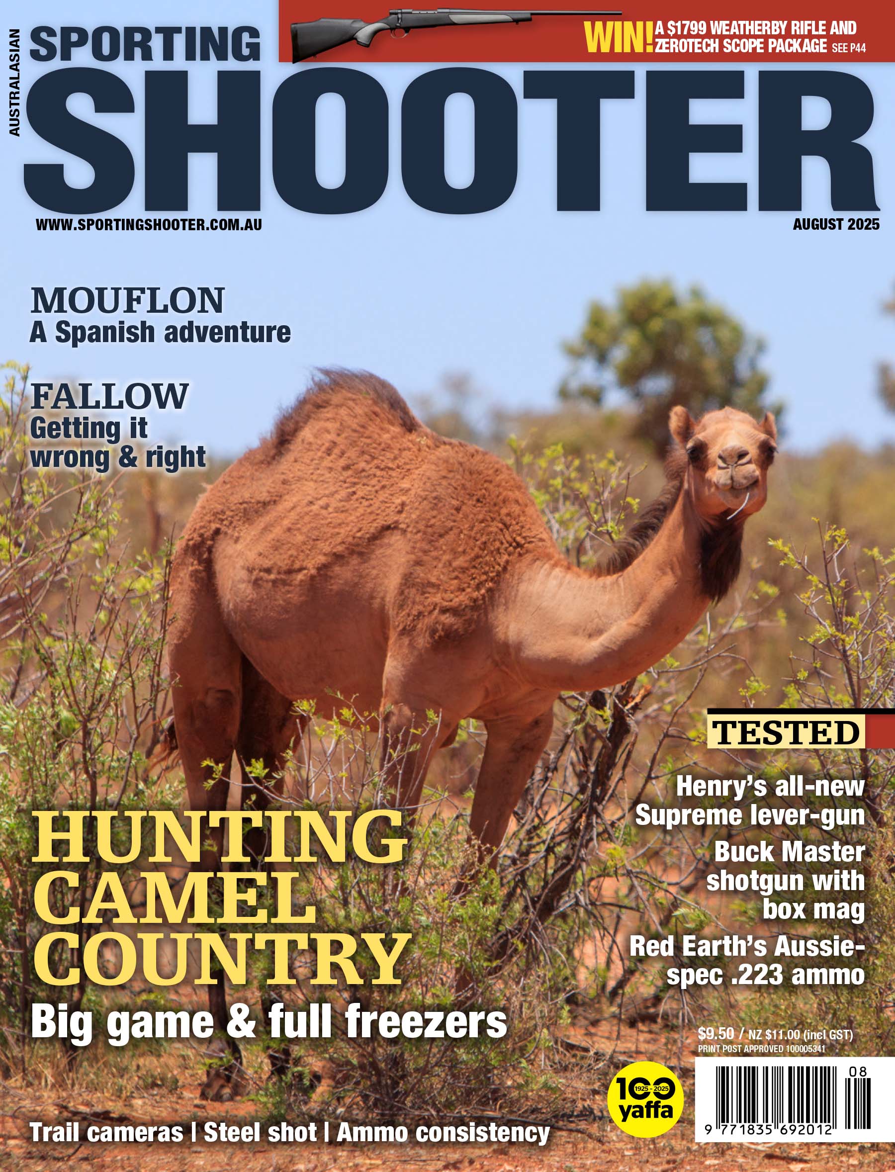 Sporting Shooter magazine August 2025 cover
