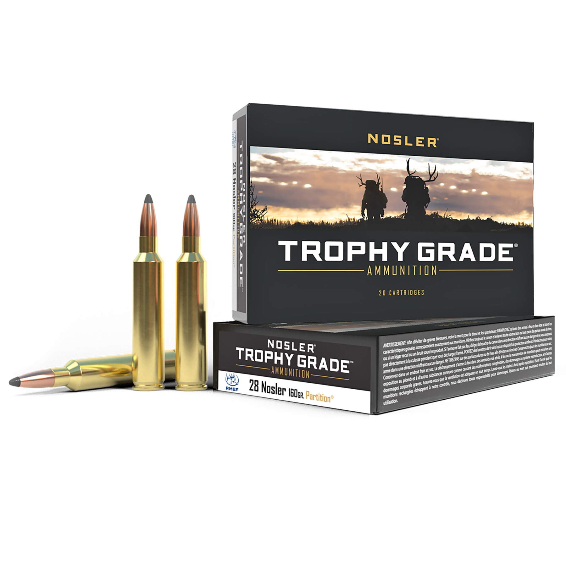 The 28 Nosler produces a muzzle velocity of over 1000m/s (3300fps) with a 160gn bullet