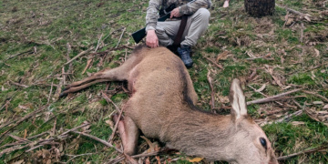 Graham bagged a deer on his new hunting grounds